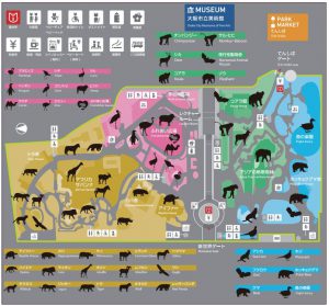 天王寺動物園のマップ